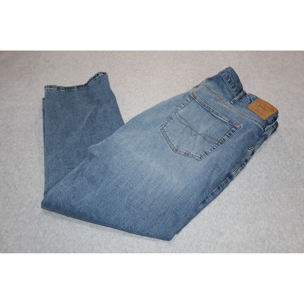 Polo Ralph Lauren Jeans Mens 46x32 BIG Blue Hampton Relaxed Straight Fit **